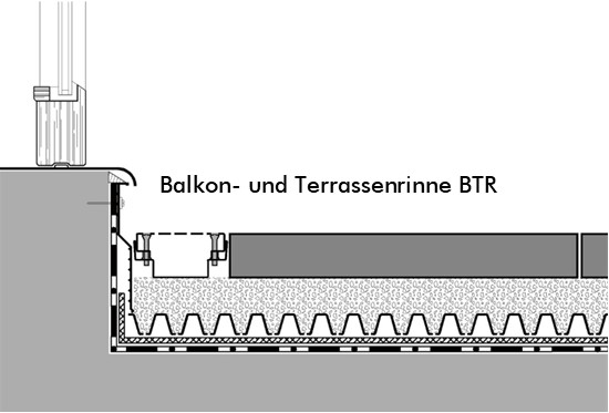 Balkon- und Terrassenrinne BTR