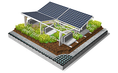 Grafik Solar und Gründach