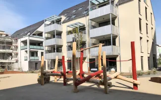 Spielplatz in einer Wohnanlage