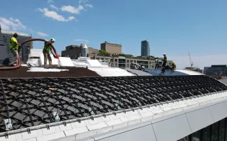 Steildach mit Georaster®-Elementen