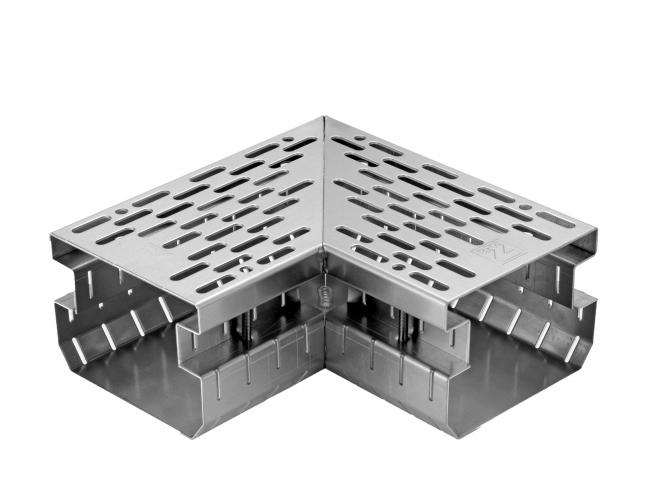 Fassaden- und Terrassenrinne FTR 75/100 Eck Fassaden- und Terrassenrinne FTR 75/100 Eck