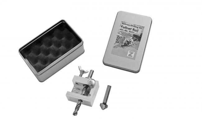Bohrset und Metallkassette Bohrset und Metallkassette